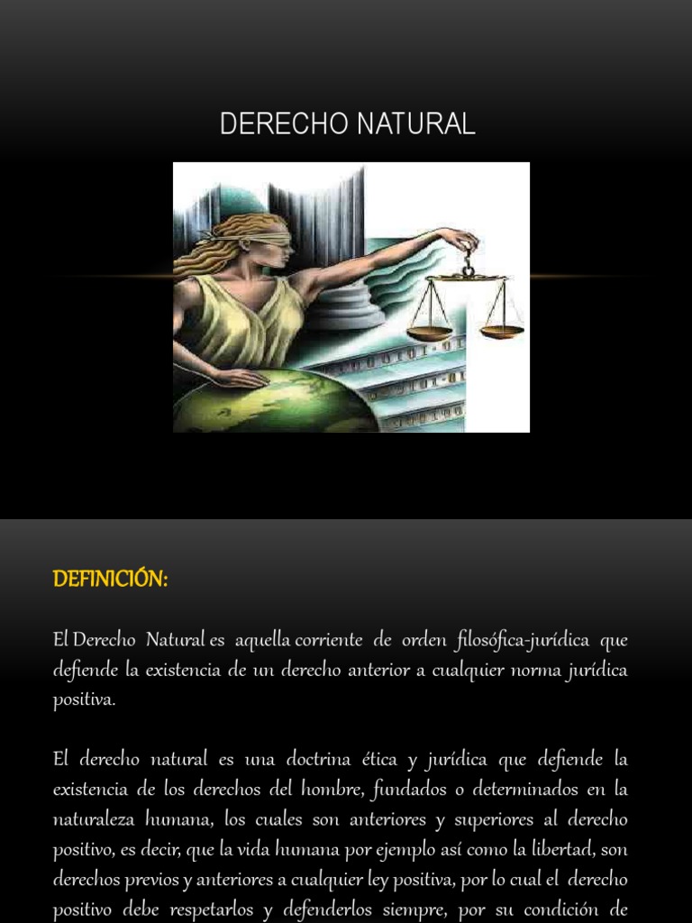 Definición y Teorías del Derecho Natural | PDF | La Ley natural ...