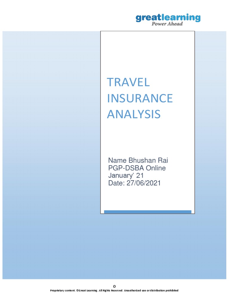 Travel Insurance Project PDF Receiver Operating Characteristic