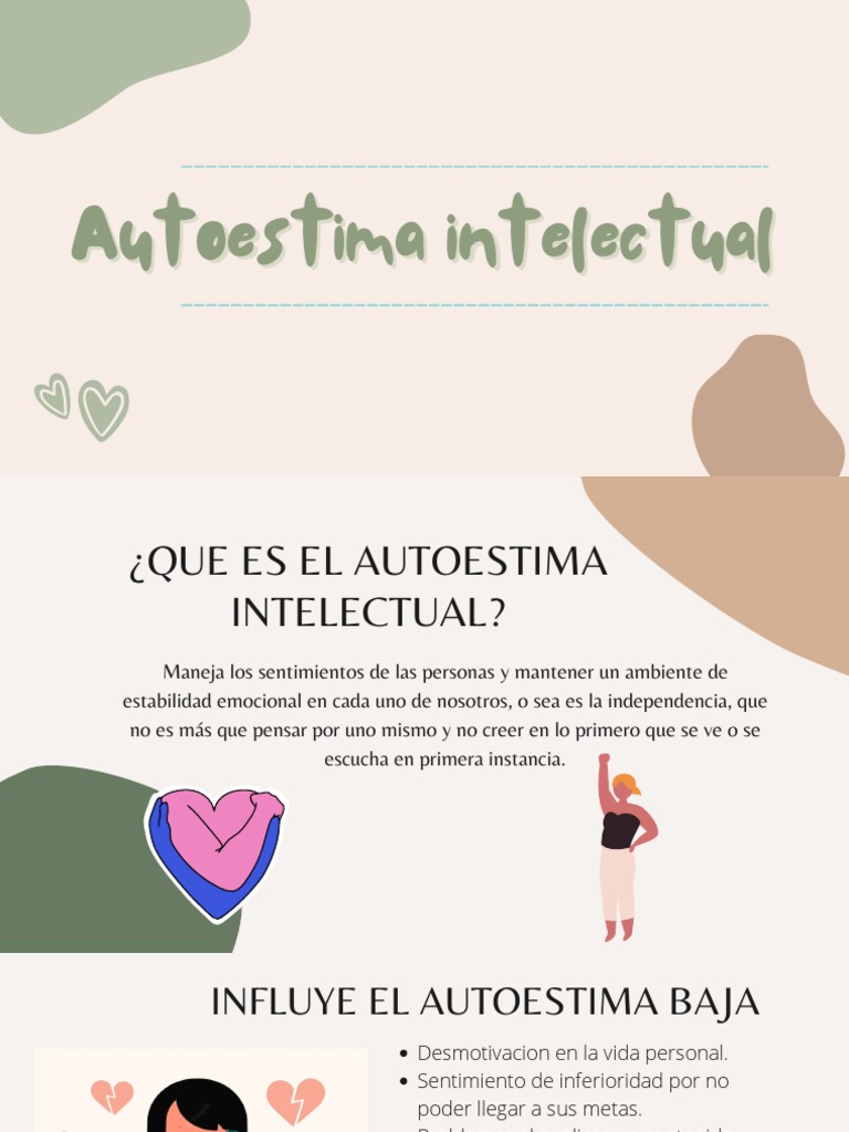 Autoestima Intelectual y su Impacto | PDF | Autoestima | Las emociones
