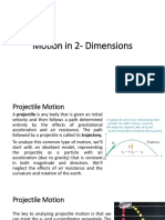 Motion in 2-Dimensions