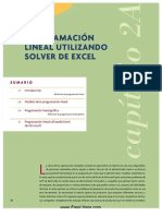 PDF Programacion Lineal Con Solver de Excel DD
