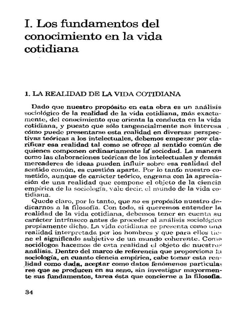 8 Berger Luckmann Pdf Realidad Sociología