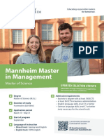 MMM University of Mannheim Flyer 2022