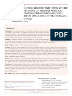    EFFECTS OF LOWER EXTREMITY AND TRUNK KINETIC CHAIN RECRUITMENT ON SERRATUS ANTERIOR MUSCLE ACTIVATION DURING FORWARD PUNCH PLUS EXERCISE ON STABLE AND UNSTABLE SURFACES.