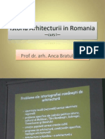 Istoria Arhitecturii in Romania