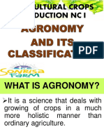 Agricultural Crops Production NC I - What is Agronomy