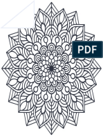 Indian Mandala Coloring Pages 02