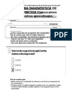 Prueba Diagnóstica Matemática