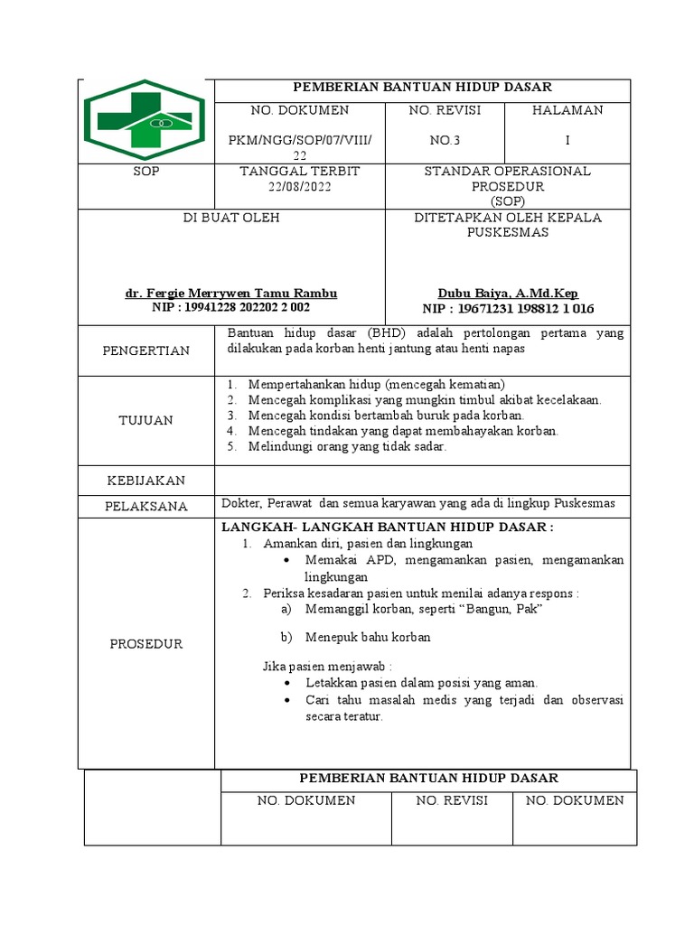 Sop BHD Rambu | PDF