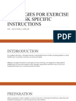 LECTURE 3 done STRATEGIES FOR EXERCISE INSTRUCTION (1) done
