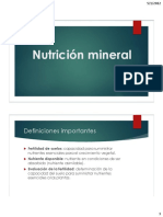 Nutrición Mineral