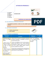 SESION Escribimos Una Receta Saludable