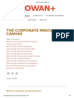 The Corporate Innovation Canvas