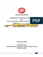 Handbook On Track Machine For Pway