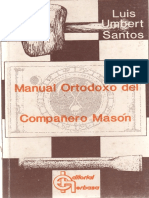 Luis Umbert Santos - Manual Ortodoxo Del Compañero Mason