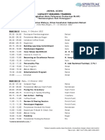 Jadwal Acara (Meningkatkan Mutu Pelayanan Puskesmas BLUD) : Capacity Building Training