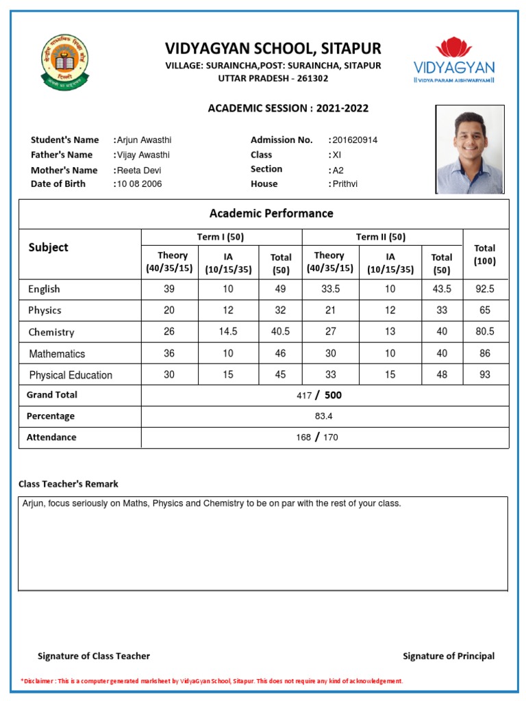 Marksheet | PDF