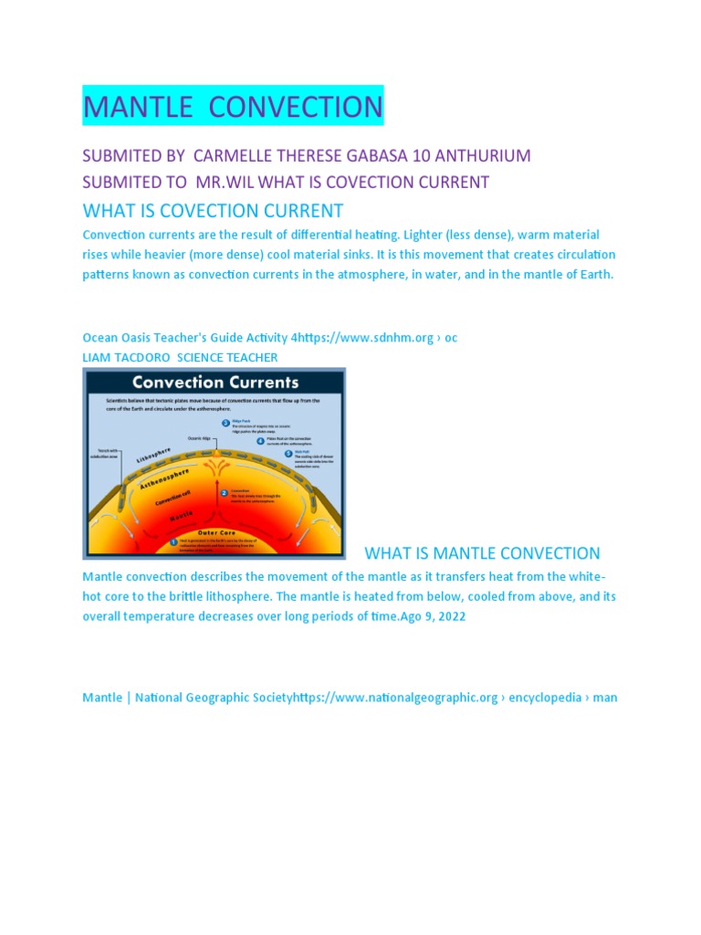 Mantle Convection PDF