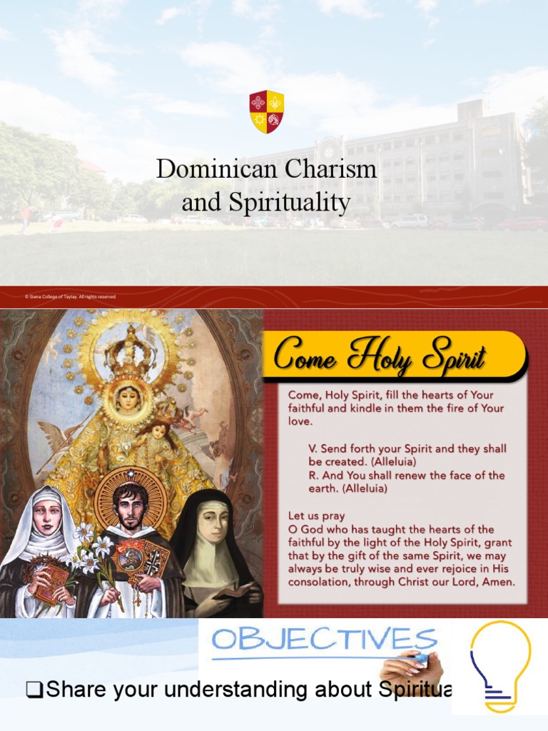 Dominican Charism and Spirituality THEO | PDF | Dominican Order ...