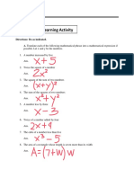 Learning Activity (GED 102) PDF