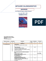 Planificare Calendaristica Geografie