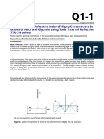 Determination of Refractive Index Using Total Internal Reflection