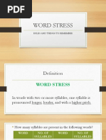 Word Stress Rules