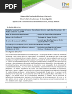 Syllabus Del Curso Procesos de Biorremediación