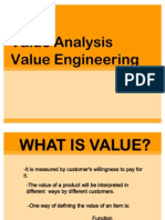 Value Analysis and Engineering
