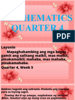 Mathematics Quarter 4