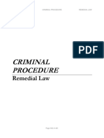 Criminal Procedure - Reviewer - UP Law