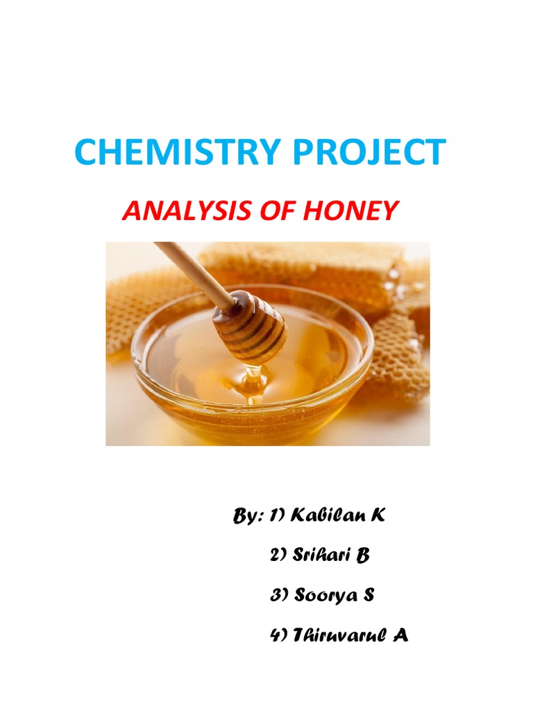 CHEMISTRY PROJECT (Autosaved) PDF Honey Magnesium