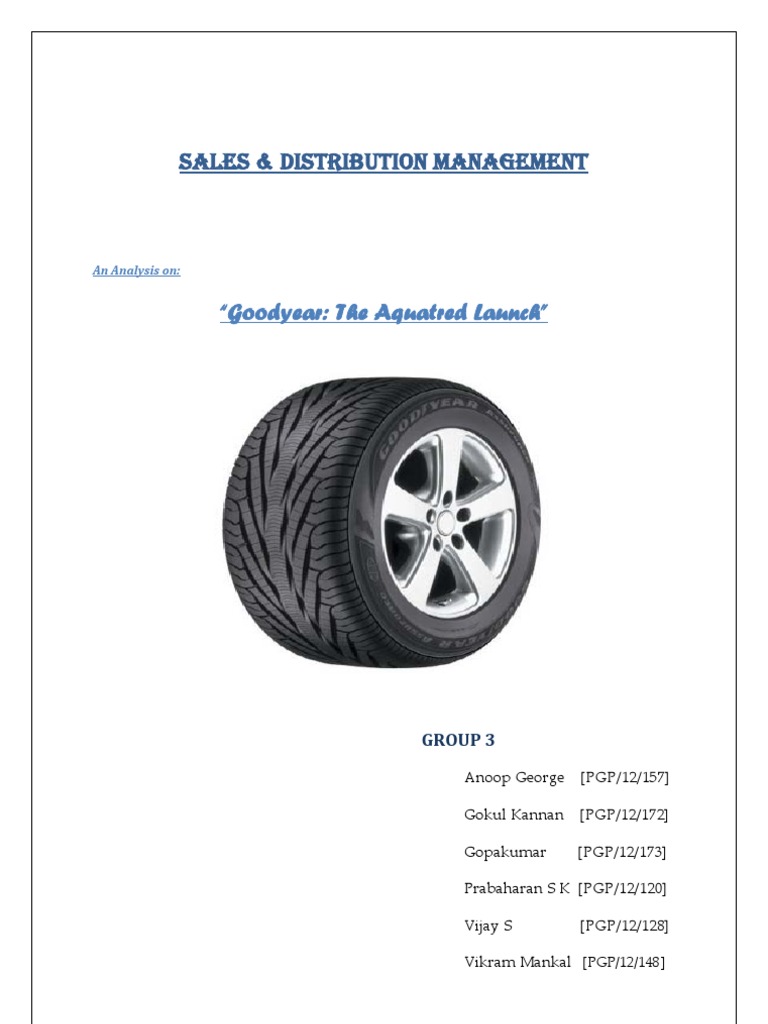 Goodyear - Group 3 | Retail | Tire