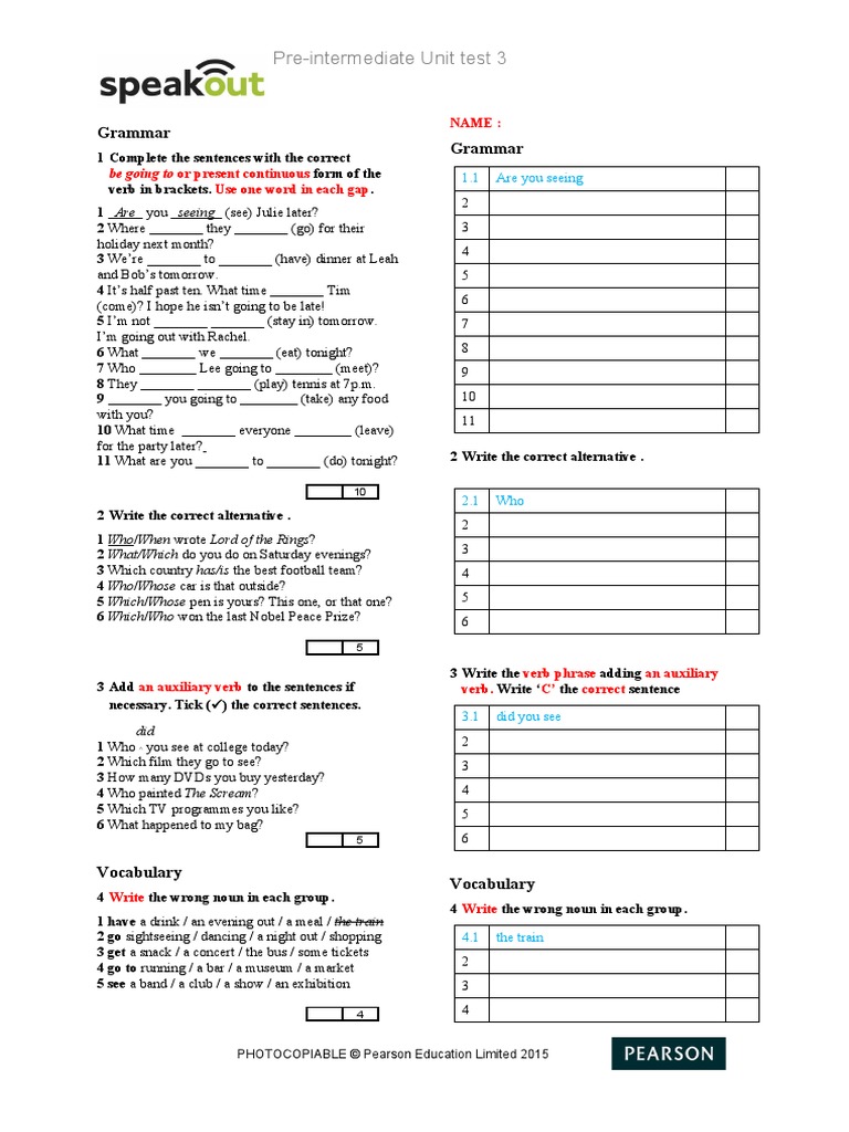 SO2ndEdPIUnittest3 | PDF | Linguistics | Grammar