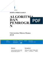 Modul - 09 - Algoritma Dan Pemrograman