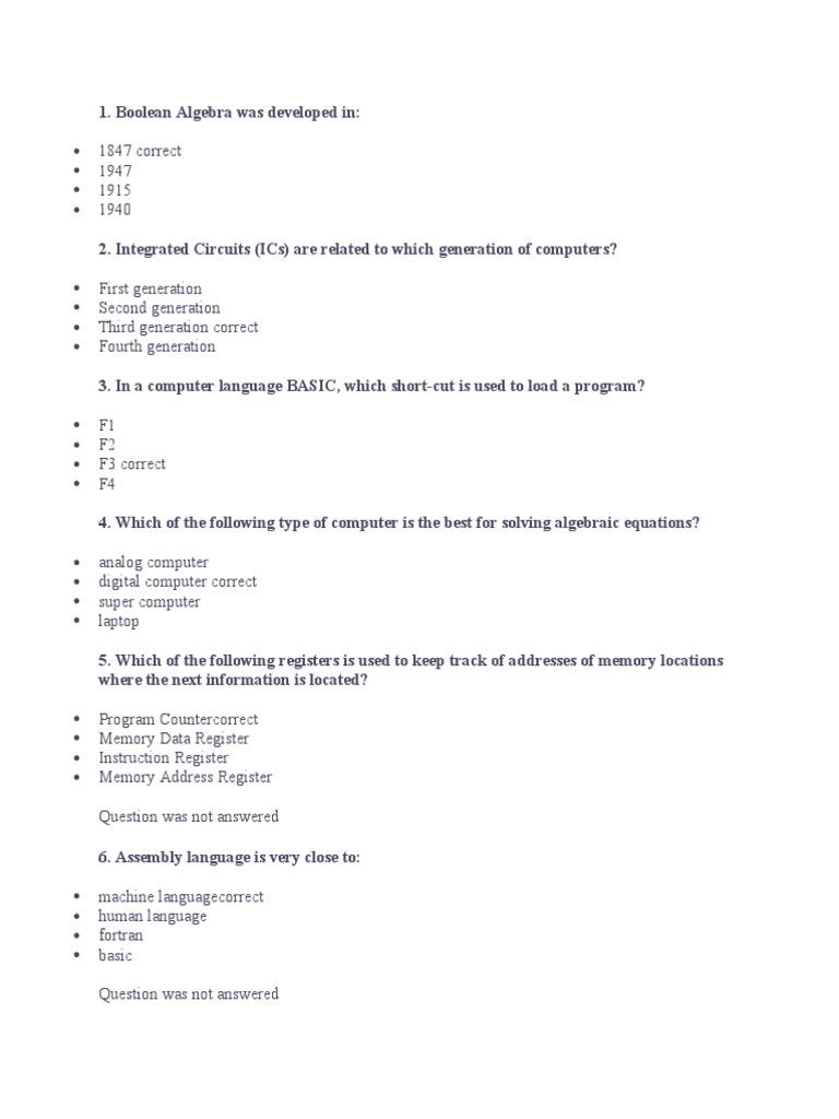 Comp Optr MCQs Imprtant | PDF | Programming | Computer Program