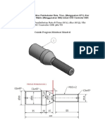 Program CNC Siklus Pembubutan Rata & Tirus (G71), Alur (G75), Ulir Metris (G92) Untuk CNC Controler GSK 980 TD