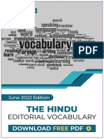 Hindu Editorial Vocab PDF- June 2022