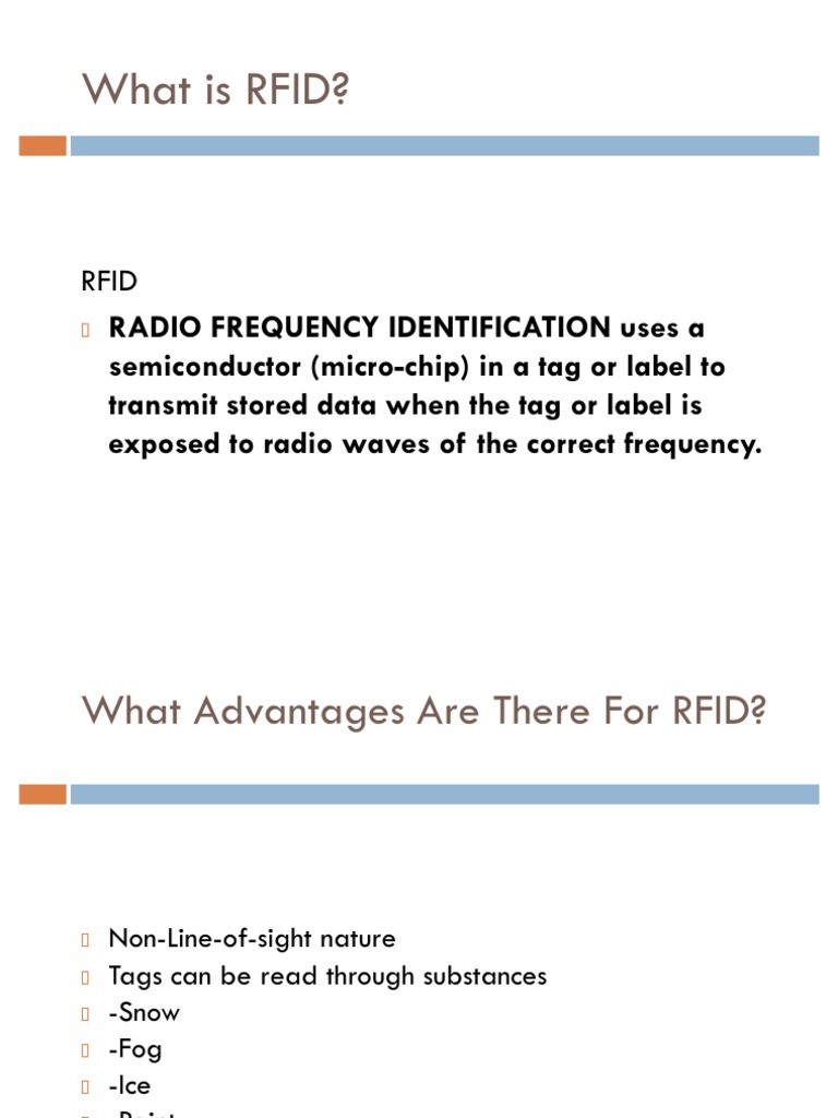 Rfid | PDF | Radio Frequency Identification | Electronics