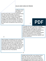 Daedalus and Icarus in Prison Timeline