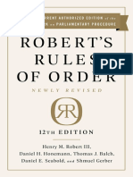 Henry M. Robert III, Daniel H. Honemann, Thomas J. Balch, Daniel E. Seabold, Shmuel Gerber - Robert's Rules of Order Newly Revised, 12th Edition-PublicAffairs (2020)