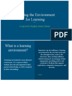 Creating The Environment For Learning