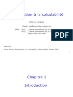 Introduction a La Calculabilite