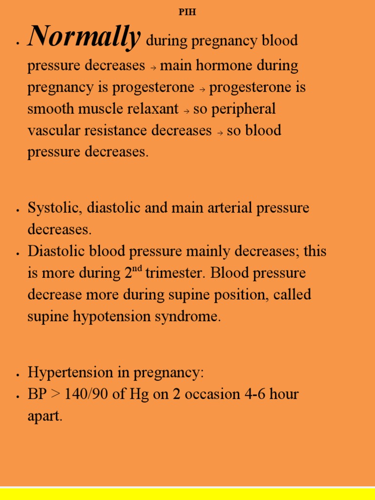 PIH Preeclampsia and Eclampsia PDF