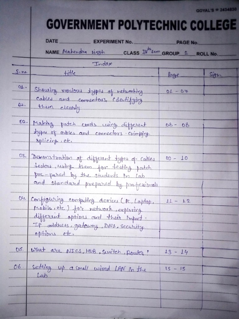 Computer Networks File | PDF