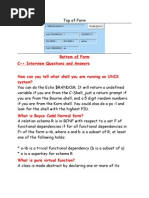 Bottom of Form C++ Interview Questions and Answers How Can You Tell What Shell You Are Running On UNIX System?