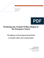 The Turkish Welfare Regime in European Context