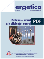 Probleme Actuale Ale Eficien) Ei Energiei (II) : ISSN: 1453-2360