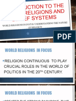 Introduction To The Worlf Religions and Belief Systems