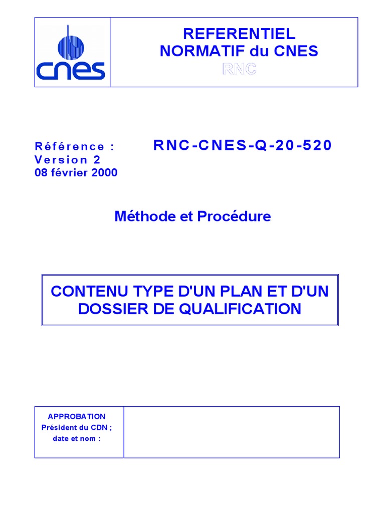 Contenu Type D'un Plan Et D'un Dossier de Qualification | PDF | Méthode ...